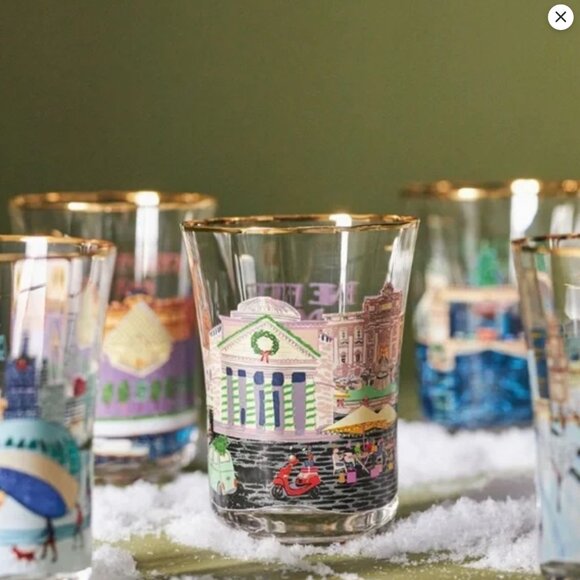 Anthropologie "Holiday in the City - Rome" Juice Glass - Picture 4 of 4